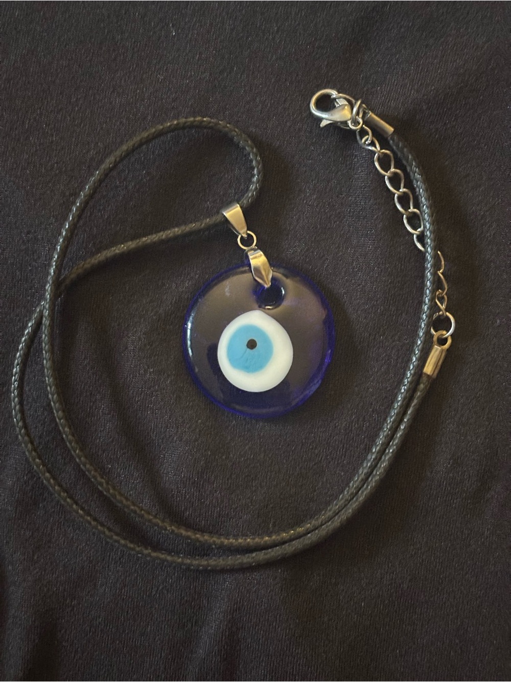 glass evil eye necklace